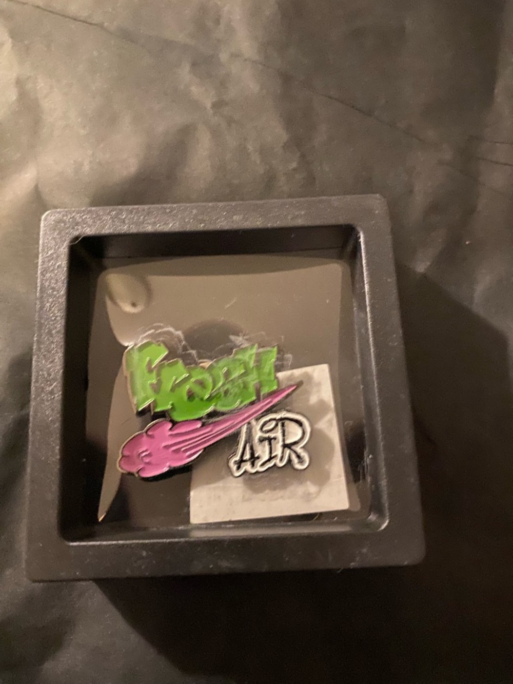 ⭐️ Fresh Air Enamel Pin - Green and Pink Streetwear Accessory